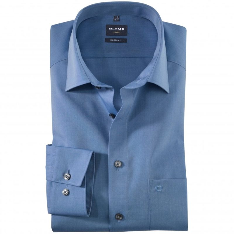 Olymp Luxor Modern Fit Shirt (Blue) | 1
