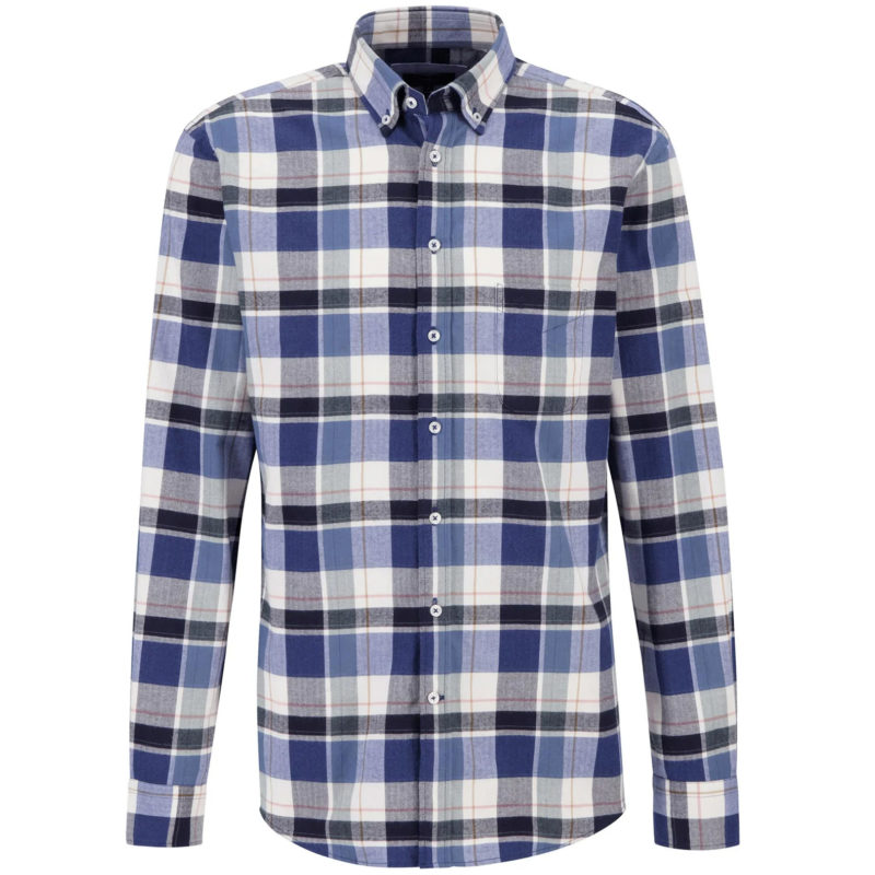 Fynch-Hatton Men's Premium Flannel Fond Check Shirt - (Deep Forest) | 1