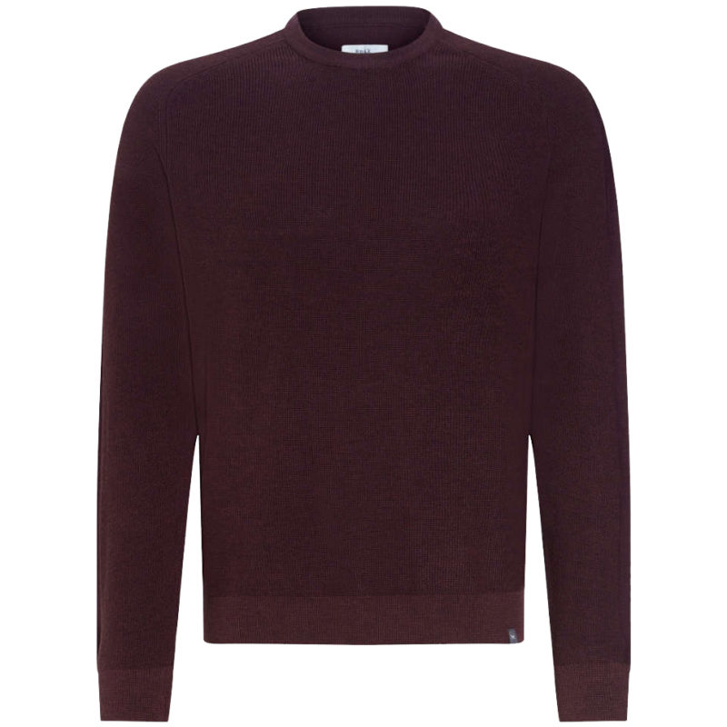 Brax Men's Roy Crew Neck Sweater - (Maroon) | 1