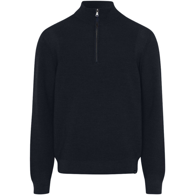 Brax Men's Steffen Half-Zip Sweater - (Navy) | 1