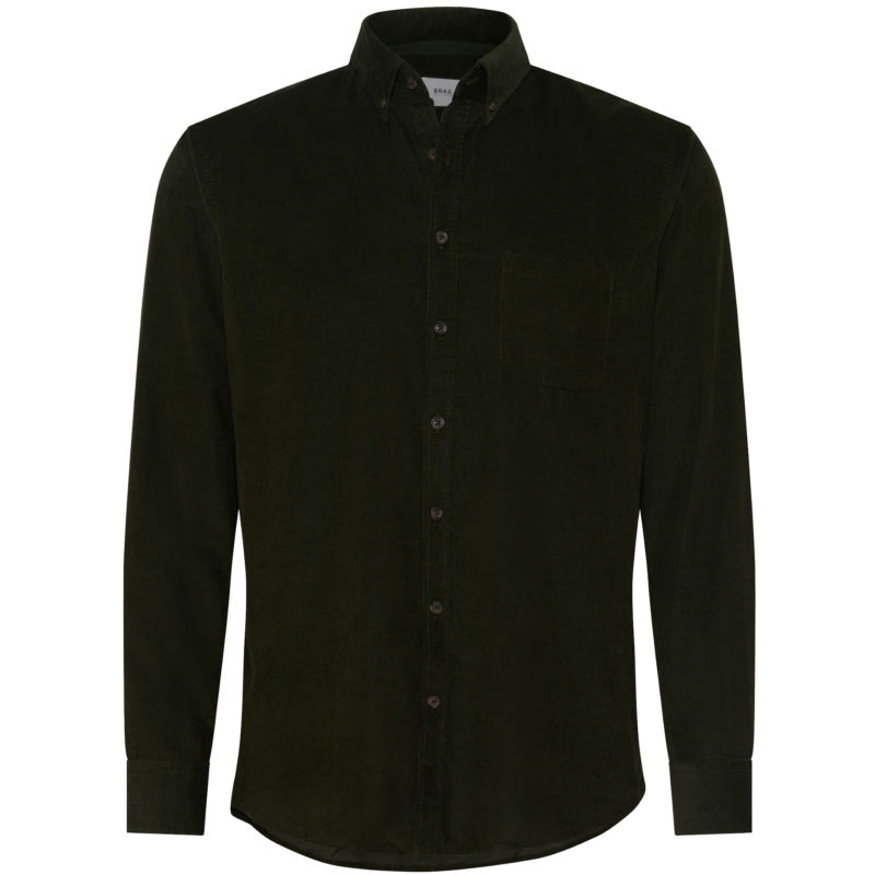 Brax Men's Daniel Corduroy Shirt - (Green) | 1