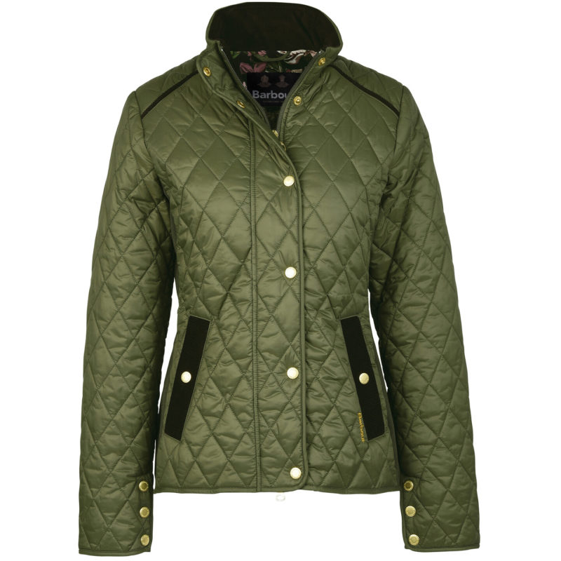 Barbour Women's Yarrow Quilted Jacket - (Olive/Renaissance) | 1