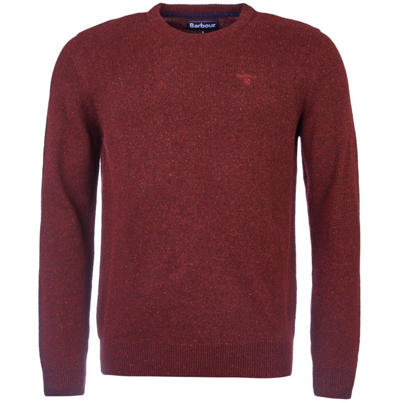 Barbour Men's Tisbury Crew Neck Sweater - (Ruby) | 1