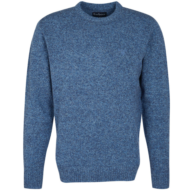 Barbour Men's Newbury Crew Neck Sweatshirt - (Blue Mix) | 1