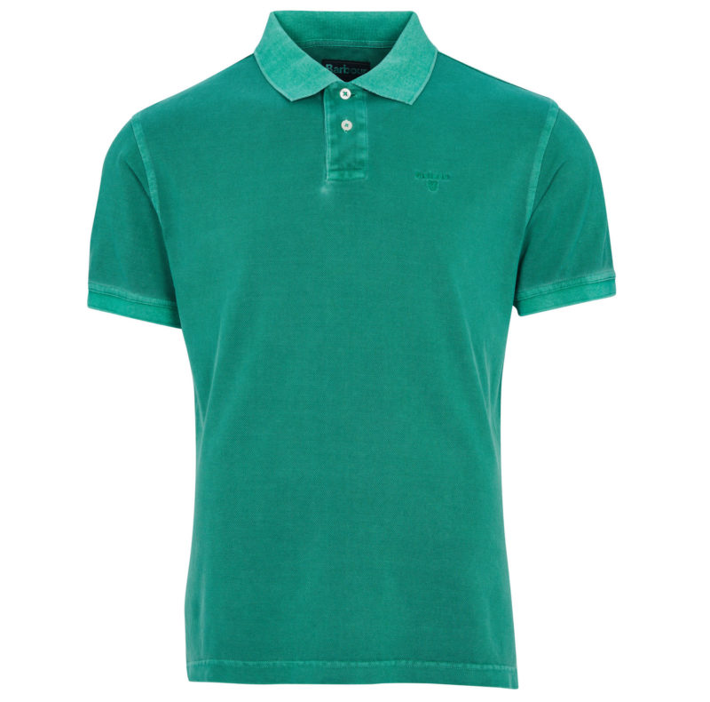 Barbour Men's Washed Sports Polo Shirt - (Green) | 1