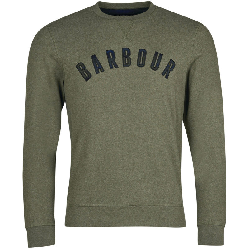 Barbour Men's Debson Crew Neck Sweater - (Forrest Green) | 1