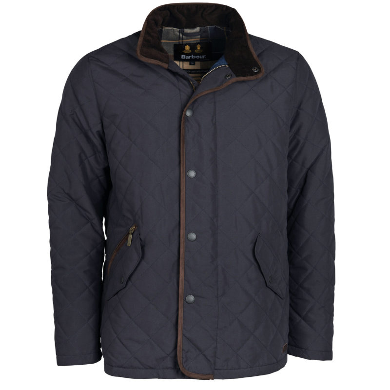 Barbour Men's Waterproof Shoveler Quilted Jacket - (Navy) | 1