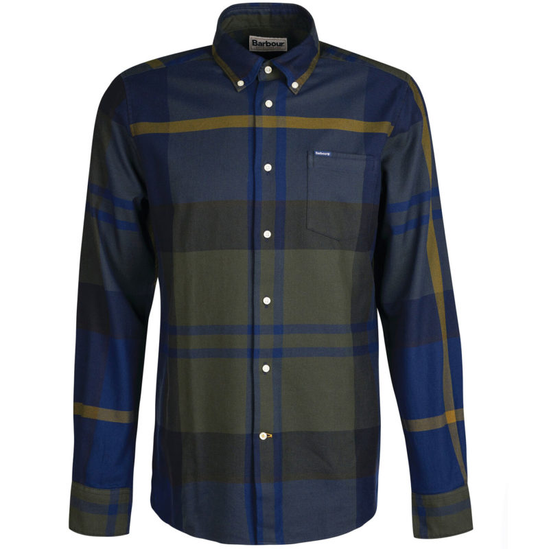 Barbour Men's Dunoon Tailored Fit Shirt - (Olive Night) | 1