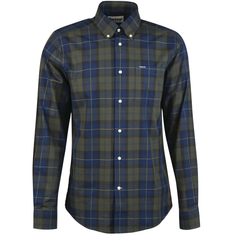 Barbour Men's Wetheram Tailored Fit Shirt - (Olive Night) | 1