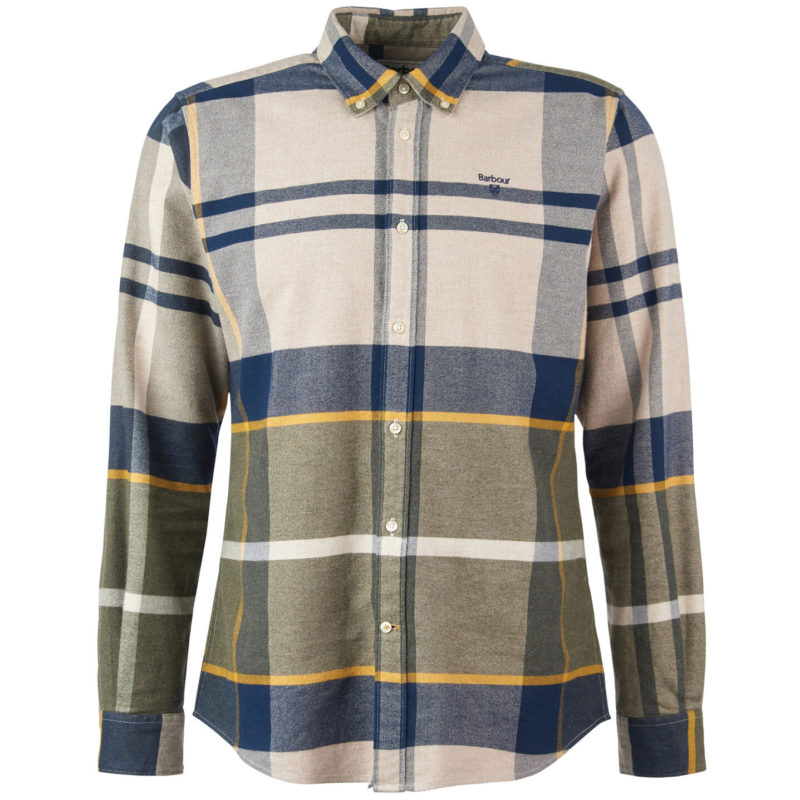 Barbour Men's Iceloch Tailored Fit Shirt - (Forest Mist) | 1