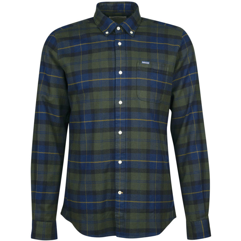 Barbour Men's Kyeloch Tailored Fit Shirt - (Green Check) | 1