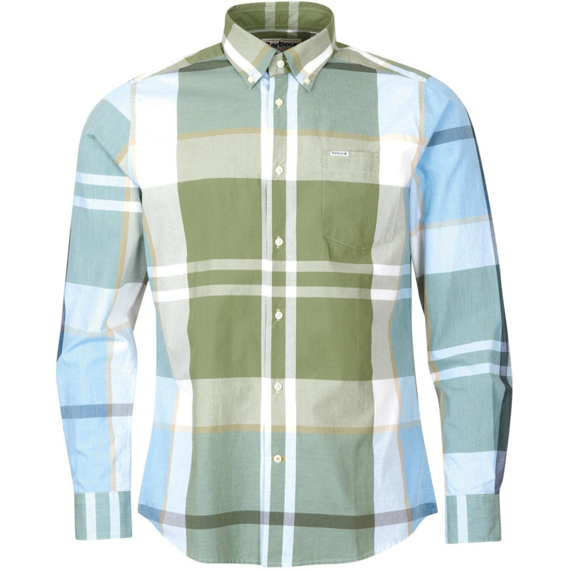 Barbour Men's Harris Tailored Fit Shirt - (Washed Olive) | 1