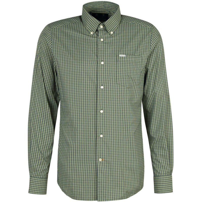 Barbour Men's Grove Tailored Fit Shirt - (Olive) | 1