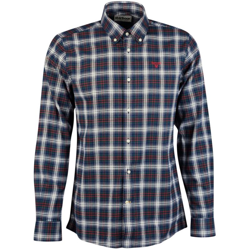 Barbour Men's Portland Tailored Fit Shirt - (Navy) | 1