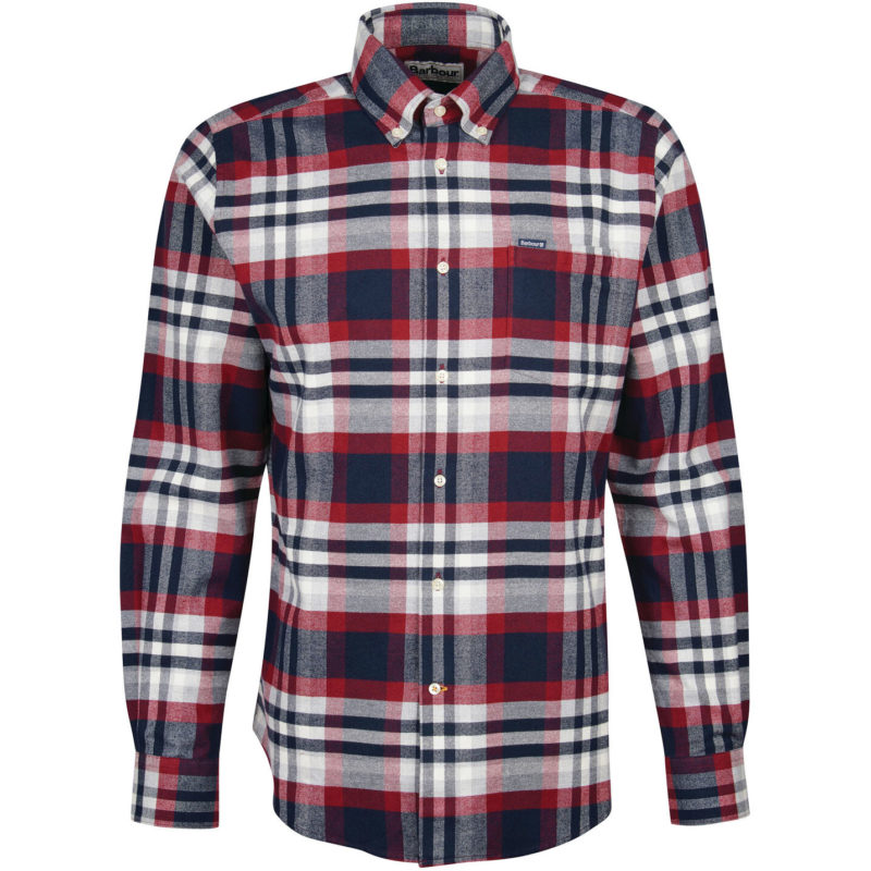 Barbour Men's Astral Tailored Fit Shirt - (Red) | 1