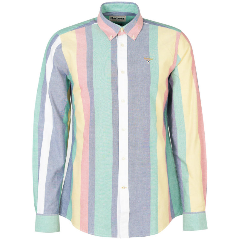 Barbour Men's Fulwell Tailored Fit Striped Shirt - (Chambray) | 1