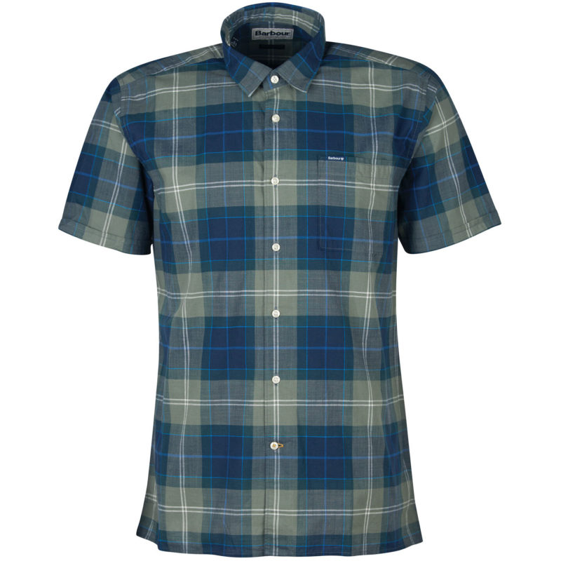 Barbour Men's Gordon Tailored Fit Short Sleeve Shirt - (Kielder Tartan) | 1
