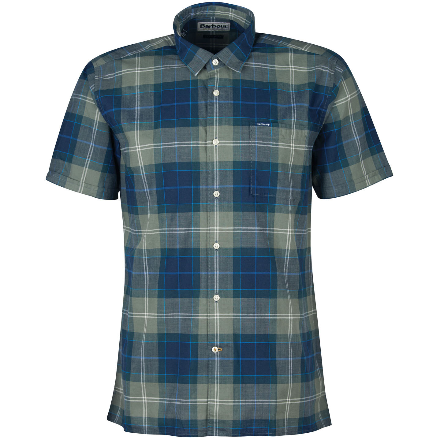 Barbour Men's Gordon Tailored Fit Short Sleeve Shirt - (Kielder Tartan) | 6