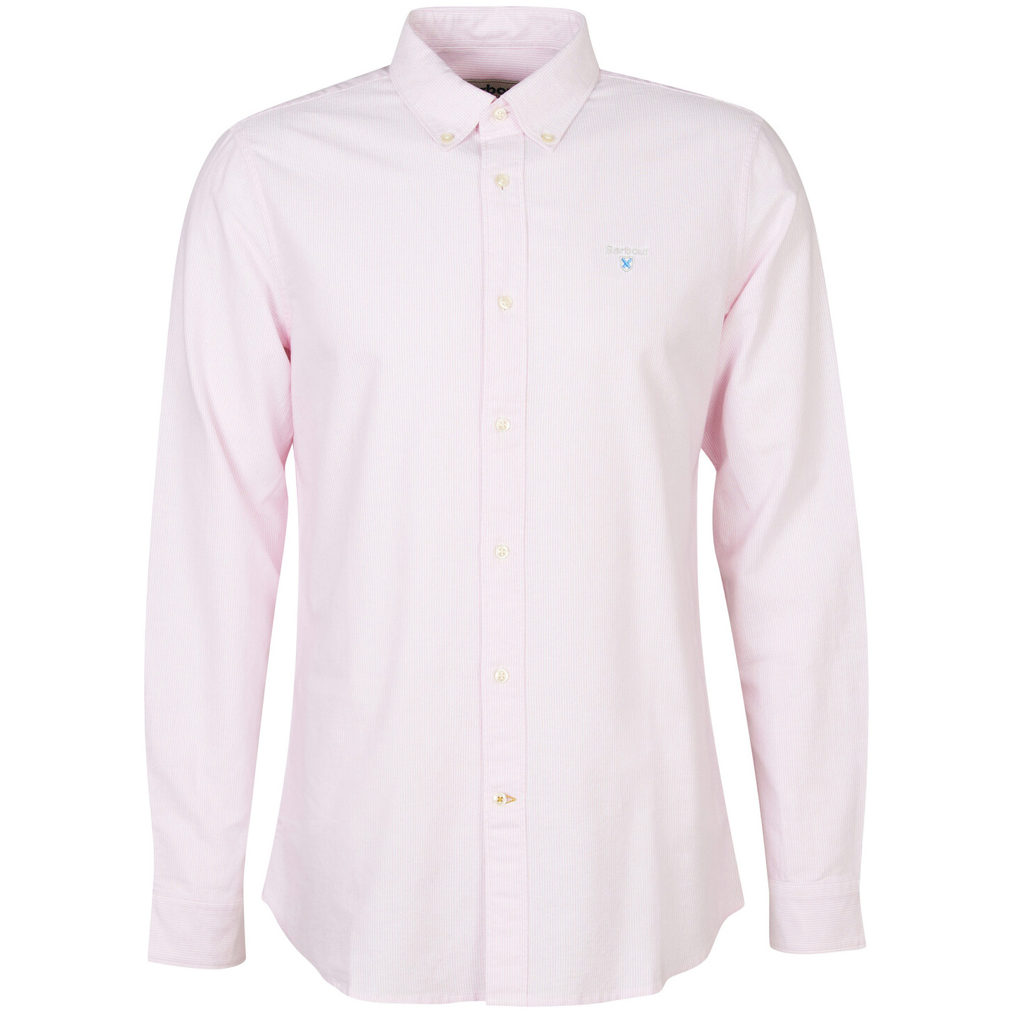 Barbour Men's Striped Oxford Tailored Fit Shirt - (Pink) | 5