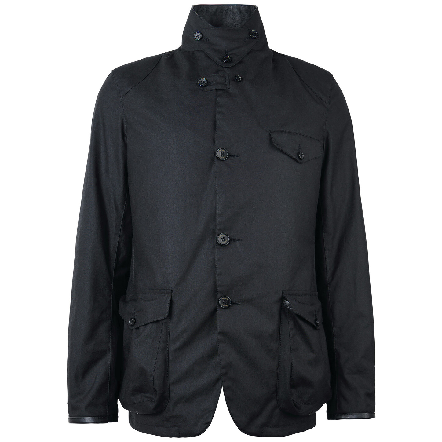 Barbour Men's Beacon Sports Wax Jacket - (Classic Black) | 5
