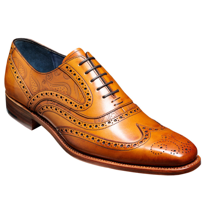 Barker Men's McClean Shoes - (Cedar Calf/ Paisley Laser) | 1