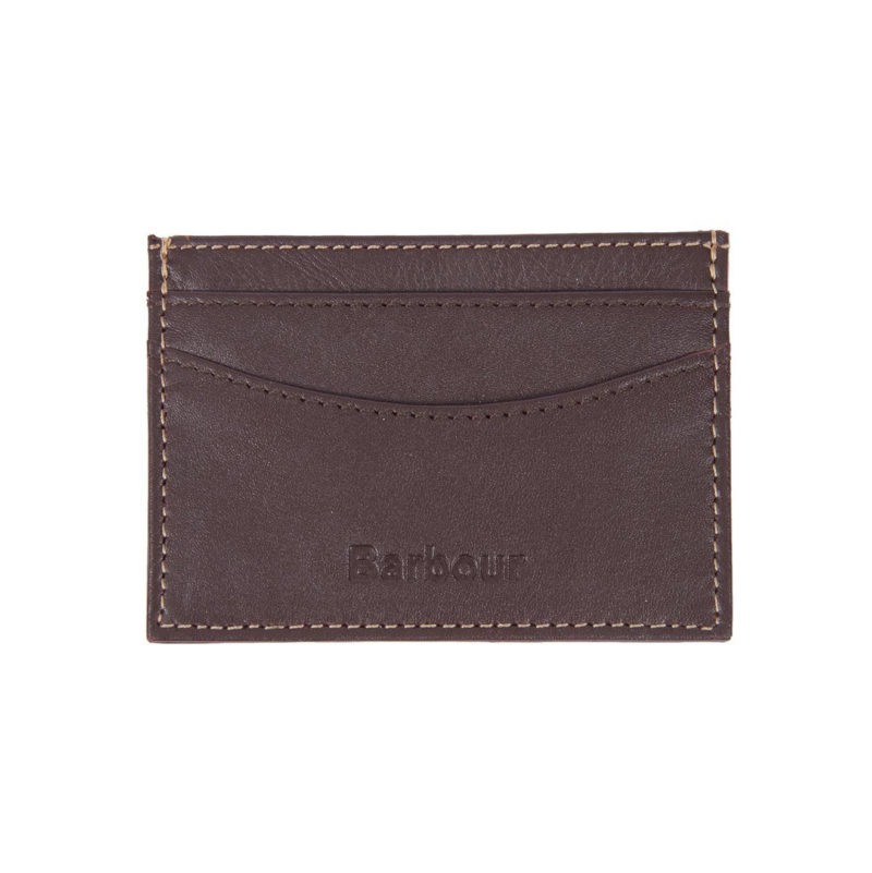 Barbour Men's Elvington Leather Cardholder - (Brown/Tan) | 1