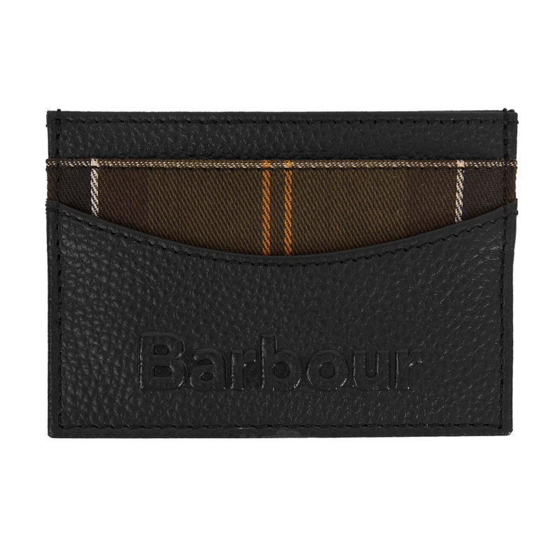 Barbour Men's Debossed Logo Card Holder - (Classic Black) | 1