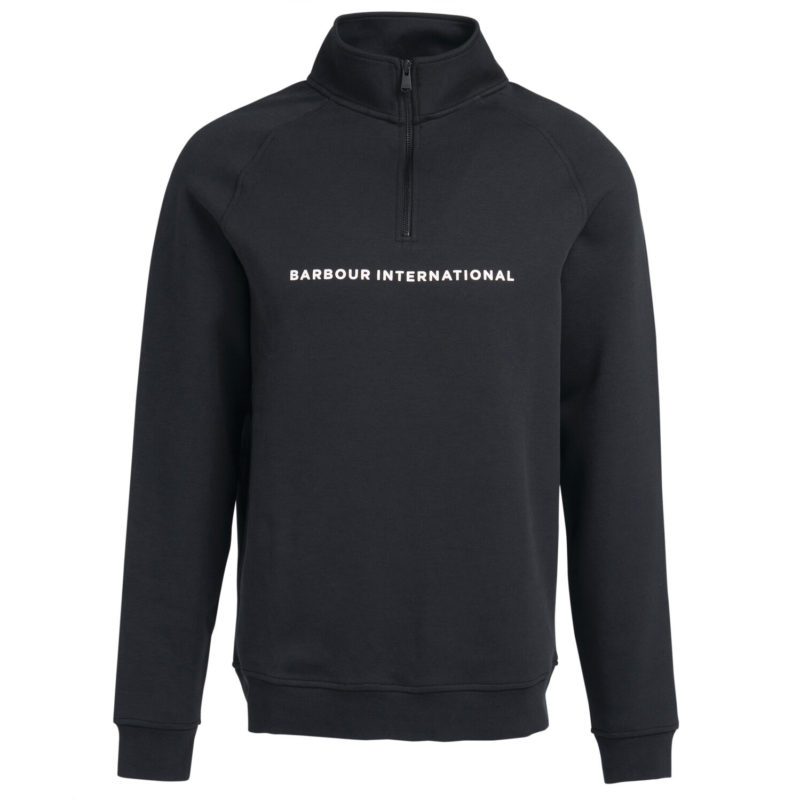 Barbour International Men's Motored Sweatshirt - (Black) | 1