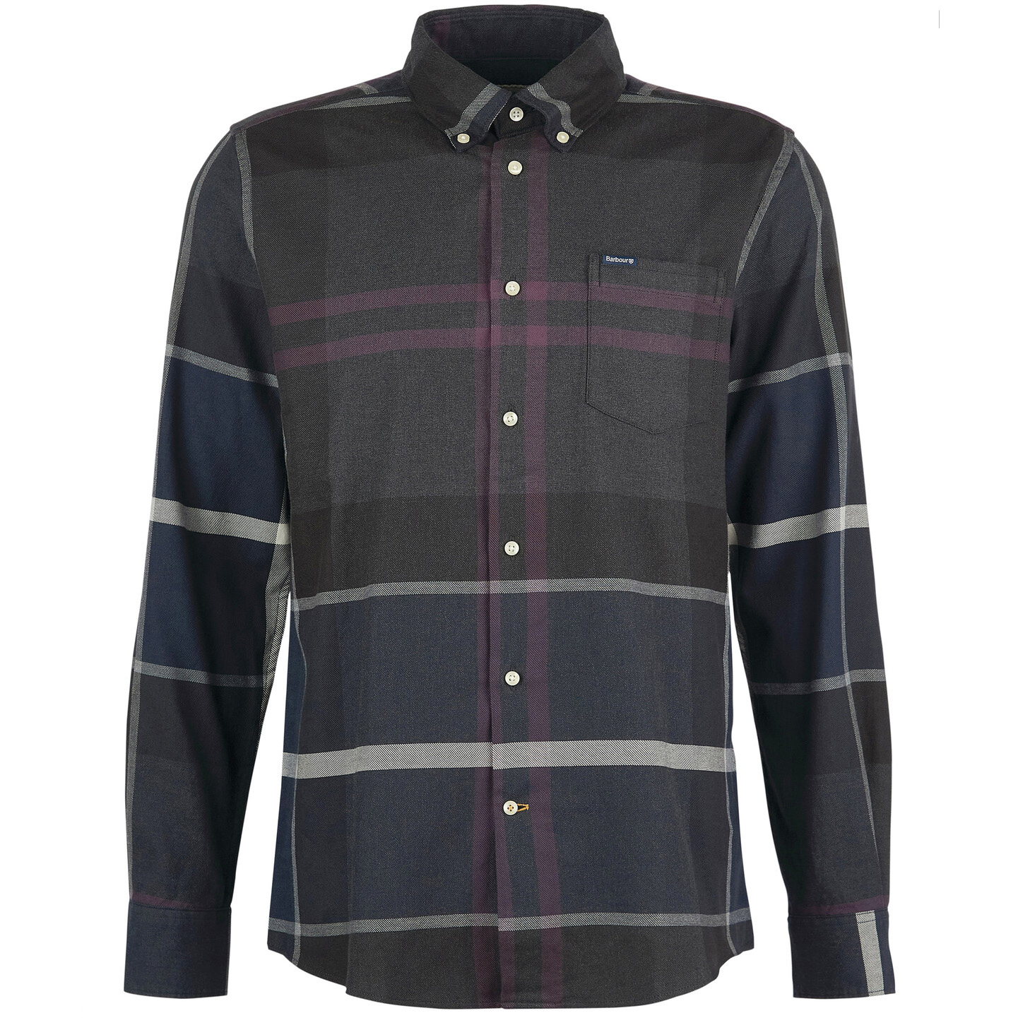 Barbour Men's Dunoon Tailored Fit Shirt - (Classic Black Slate) | 2