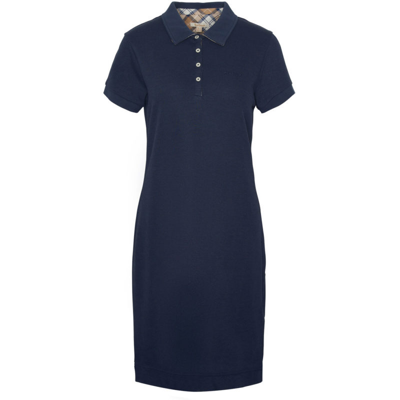 Barbour Women's Polo Dress - (Navy/Primrose Hessian) | 1