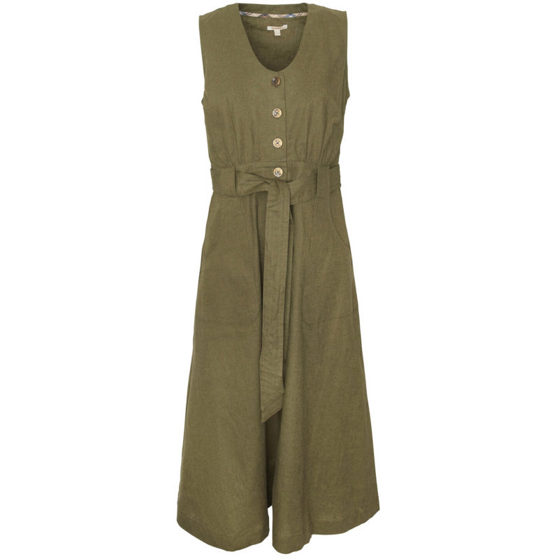 Barbour Women's Rutherglen Midi Dress - (Khaki) | 1