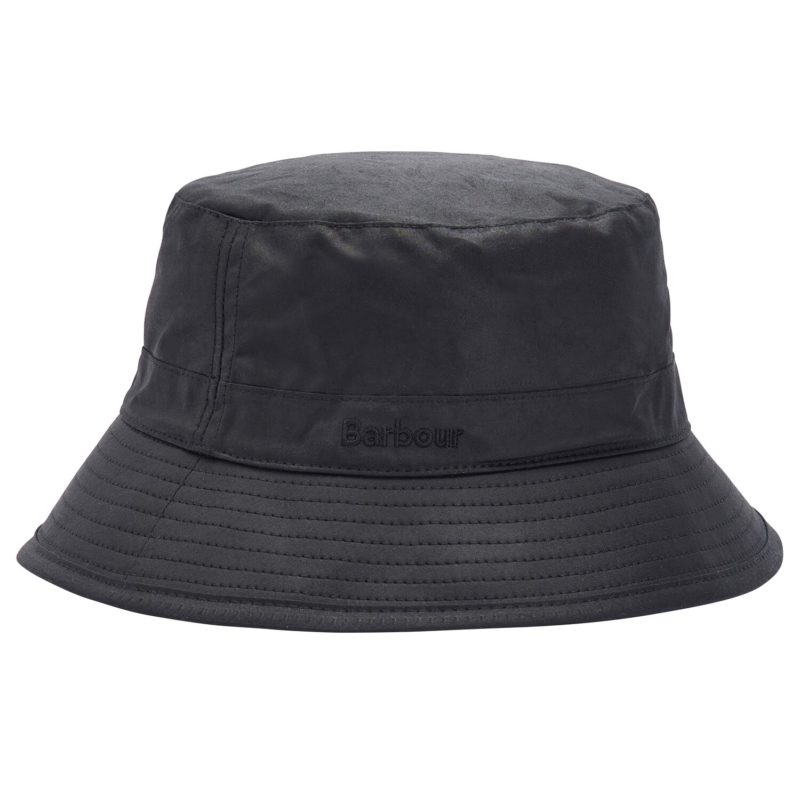 Barbour Men's Wax Sports Bucket Hat - (Black) | 1