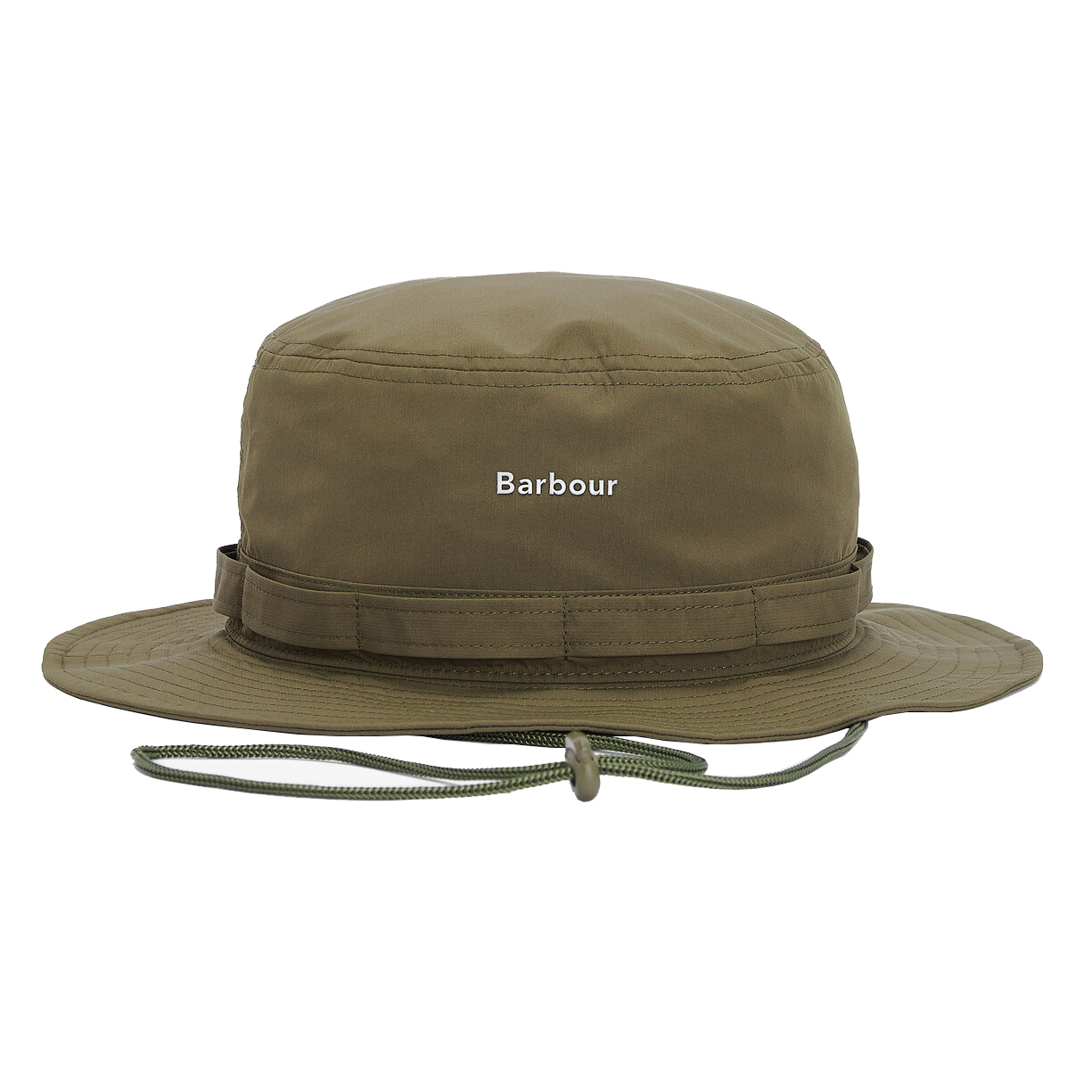 Barbour Men's Teesdale Showerproof Bucket Hat - (Army Green) | 3