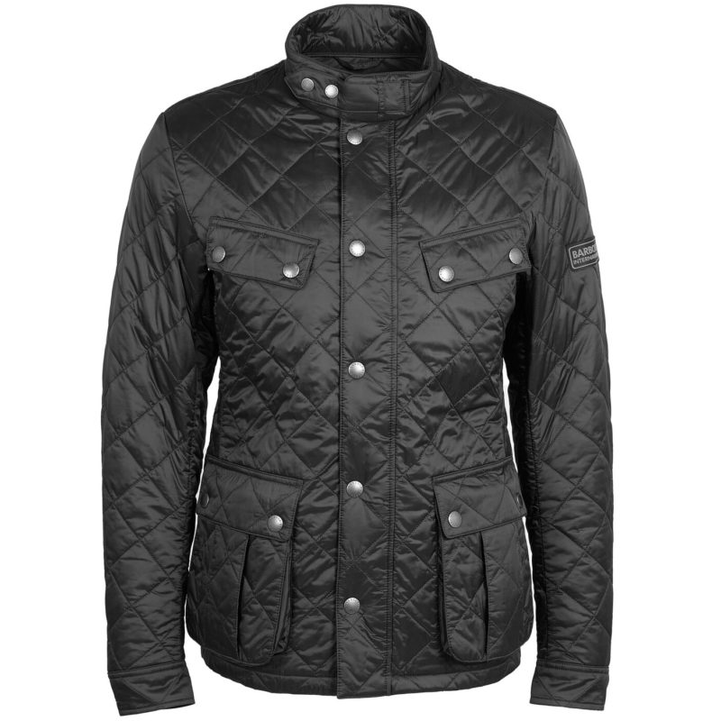 Barbour International Men's Tourer Ariel Quilted Jacket - (Black) | 1