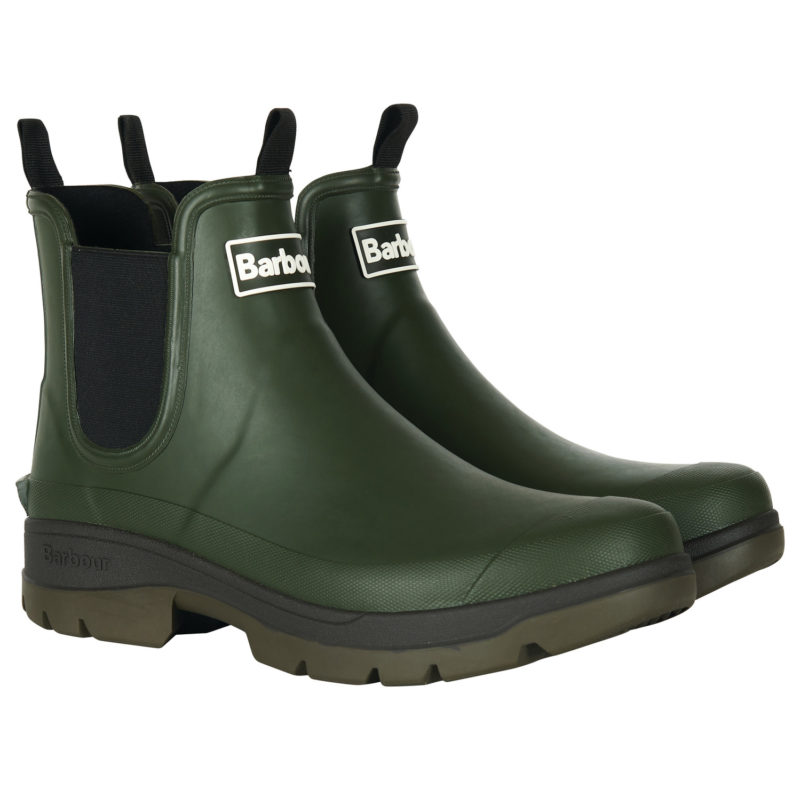 Barbour Men's Nimbus Wellington Style Boots - (Green) | 1