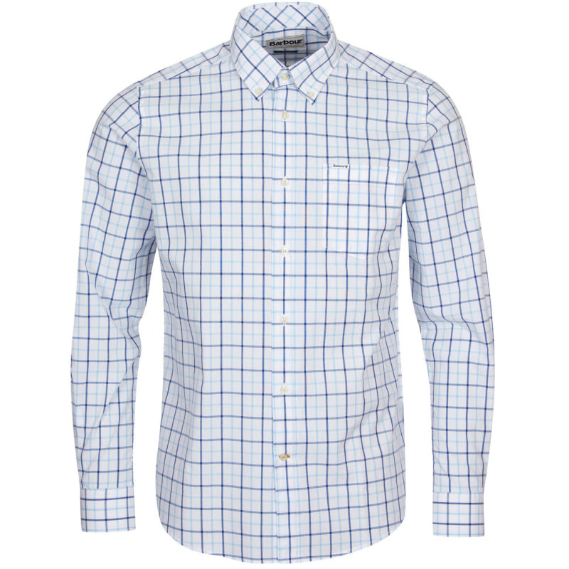 Barbour Men's Bradwell Tailored Fit Shirt - (Blue) | 1