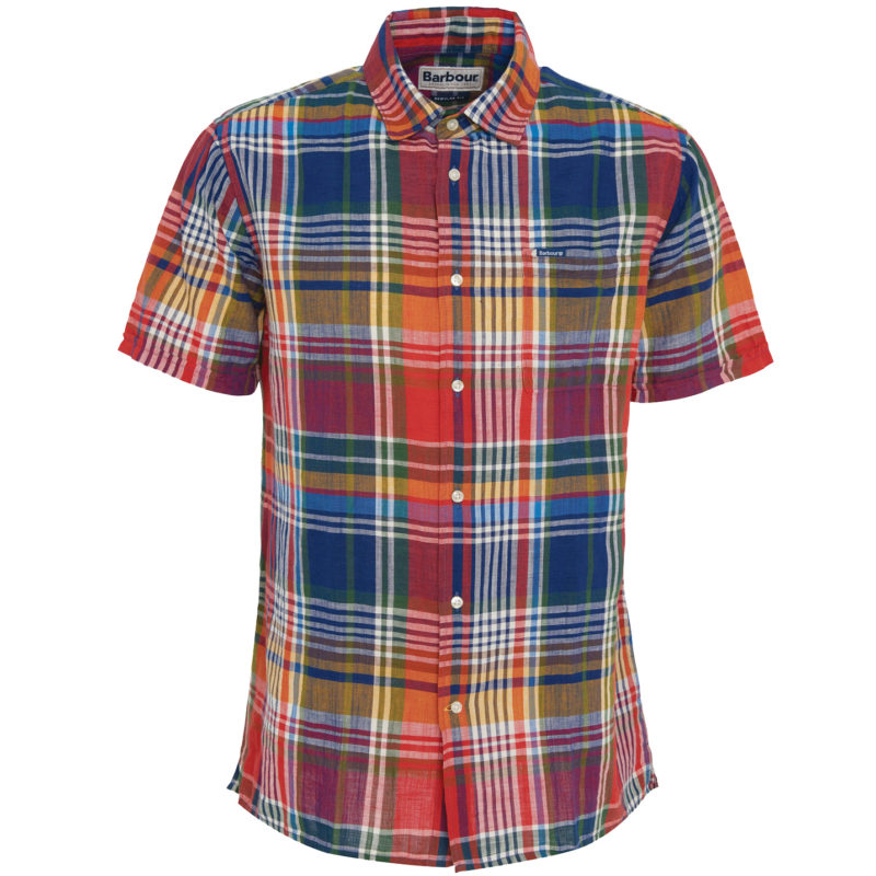 Barbour Men's Weymouth Short Sleeve Summer Shirt - (Navy) | 1