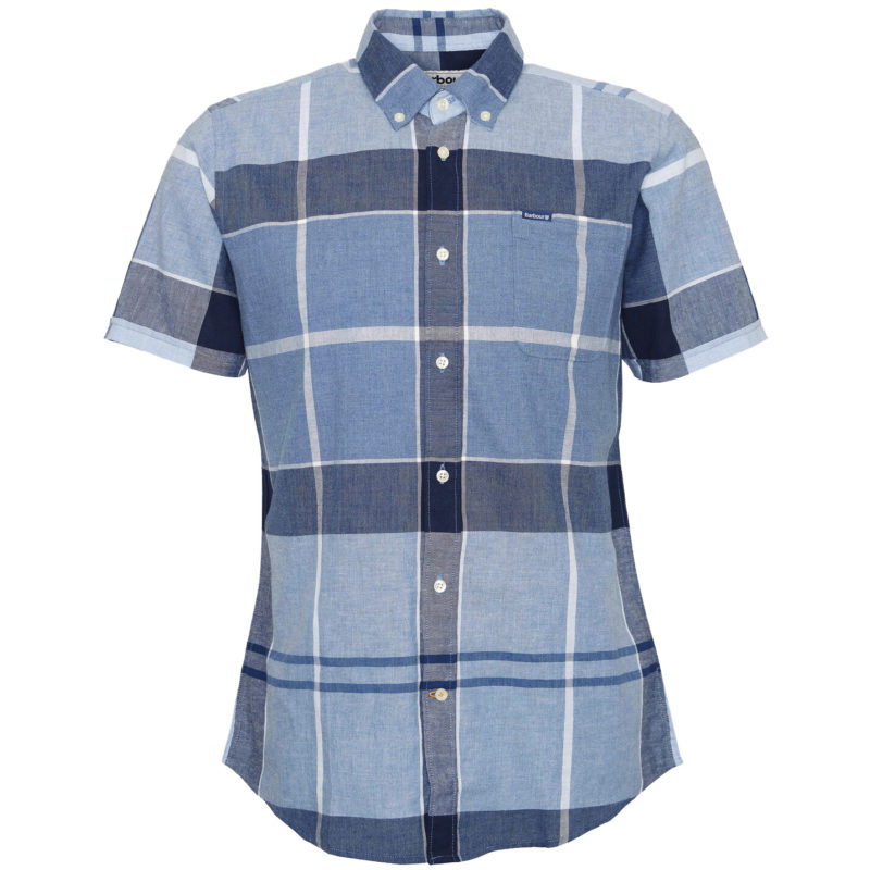 Barbour Men's Doughill Short Sleeve Shirt - (Berwick Blue) | 1