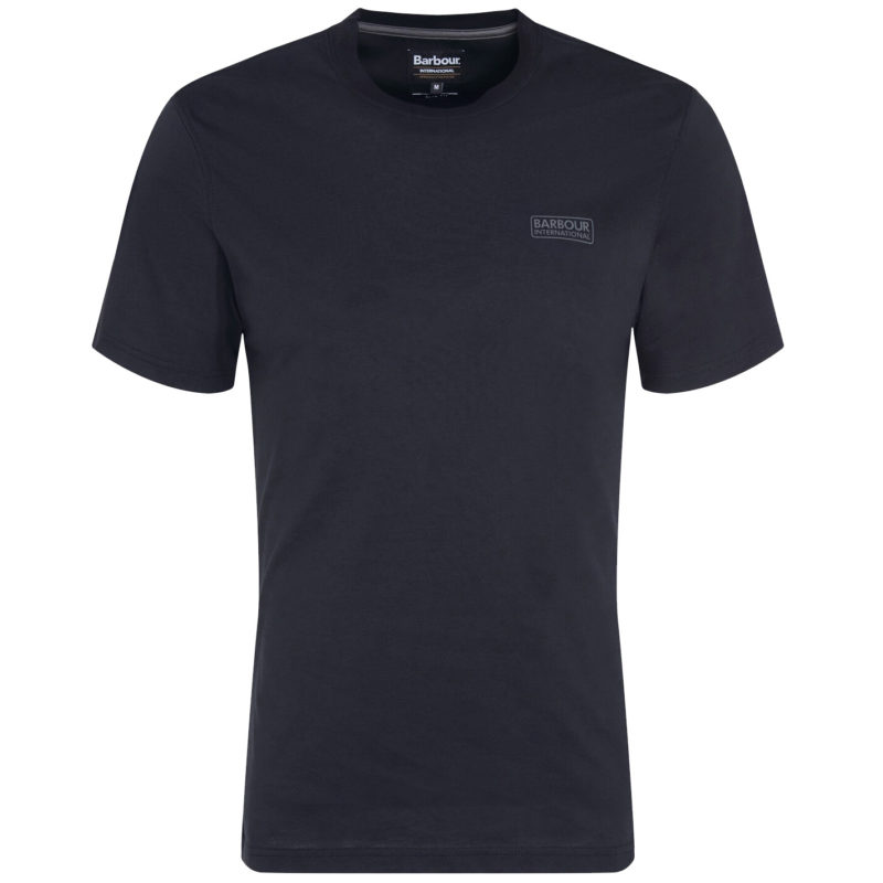 Barbour International Men's Small Logo T-Shirt - (Black/Pewter) | 1