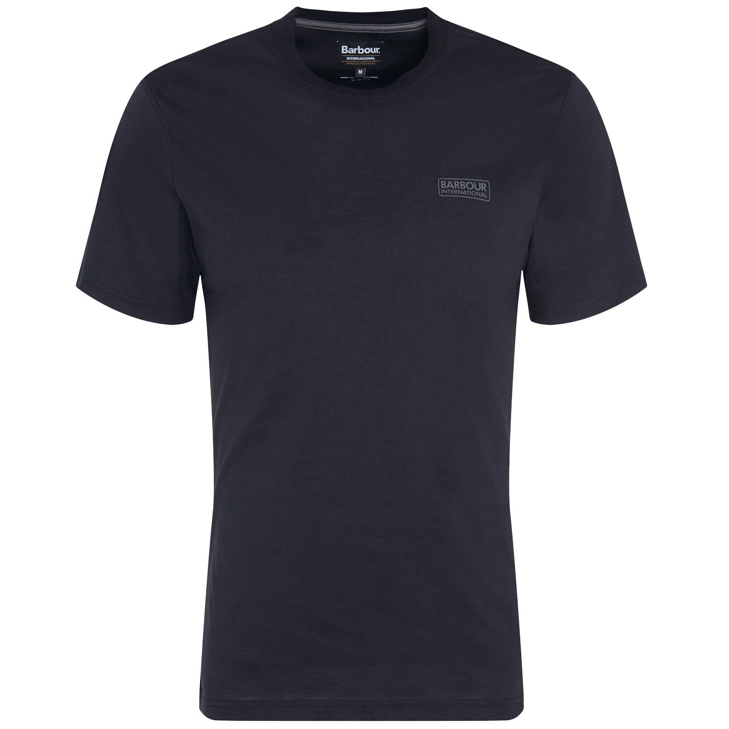 Barbour International Men's Small Logo T-Shirt - (Black/Pewter) | 2