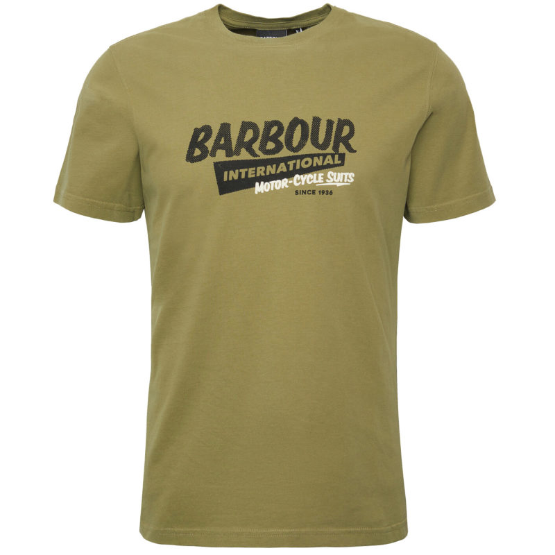 Barbour International Men's Electric Graphic T-Shirt - (Olive Branch) | 1