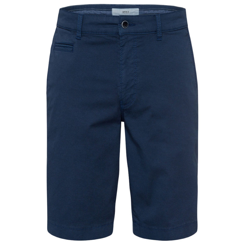 Brax Men's Bari Regular Fit Print Shorts - (Blue) | 1