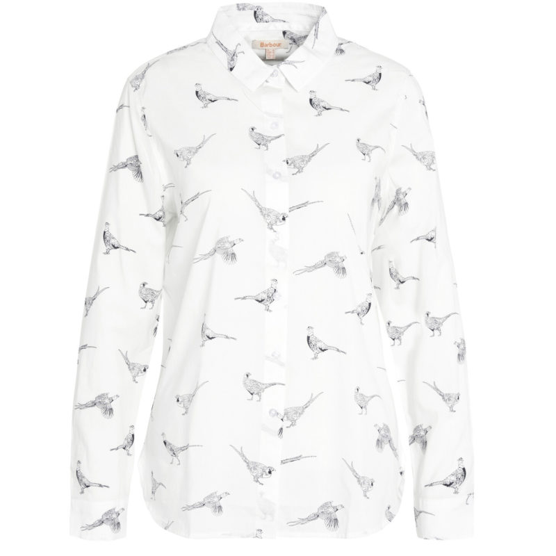 Barbour Women's Safari Pheasant Print Shirt - (White) | 1