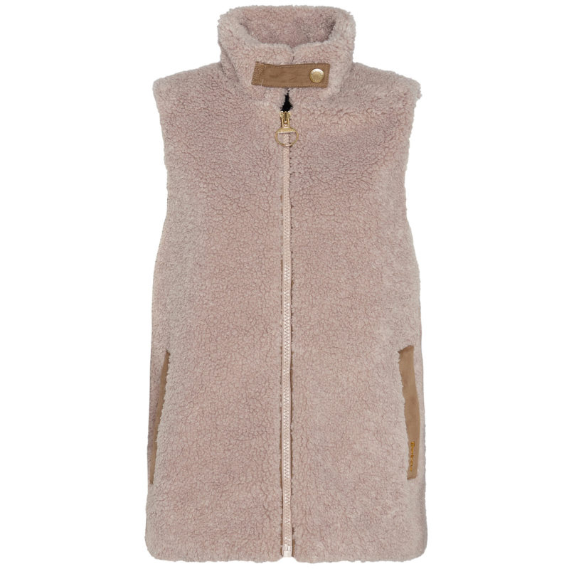 Barbour Women's Elisha Fleece Gilet - (Natural/Light Sand/Dark Navy) | 1