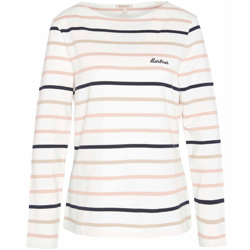 Barbour Women's Hawkins Stripe Top - (Cloud) | 1