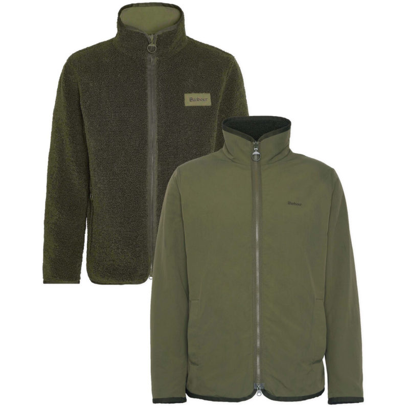 Barbour Men's Reversible Fleece Jacket - (Fern) | 1