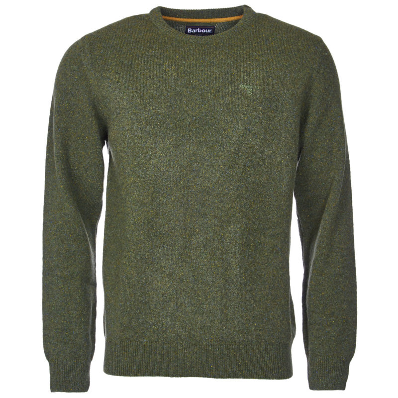 Barbour Men's Tisbury Crew Neck Sweater - (Forest) | 1