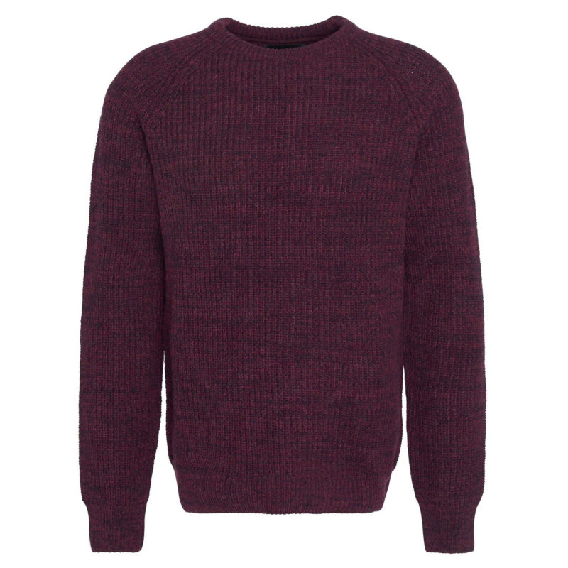 Barbour Men's Horseford Crew Neck Jumper - (Port) | 1