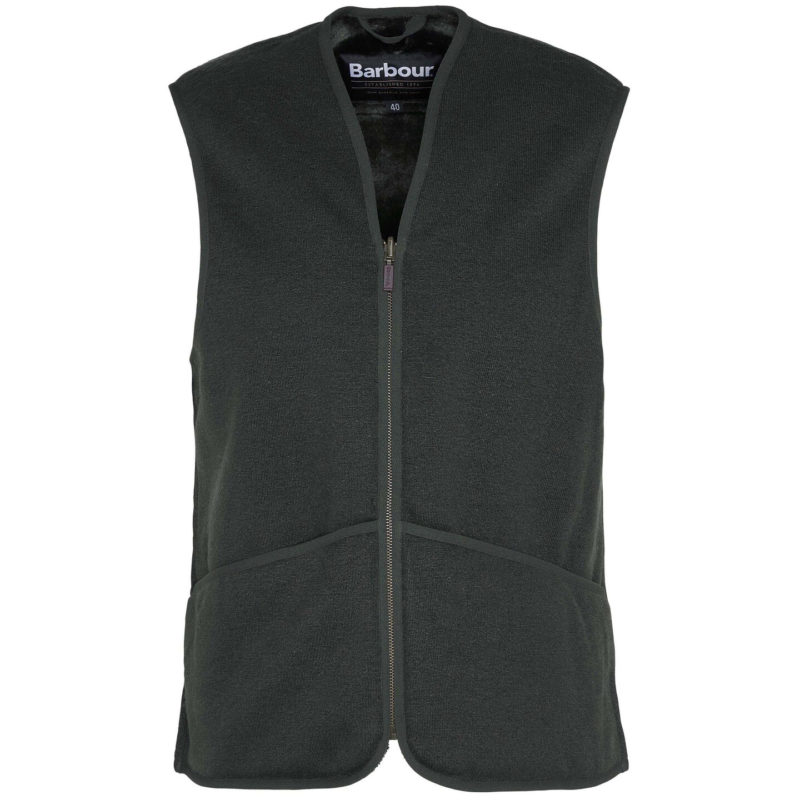 Barbour Men's Warm Pile Waistcoat Zip-In Liner - (Green) | 1