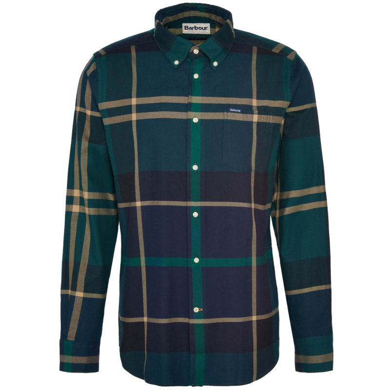 Barbour Men's Dunoon Tailored Fit Tartan Check Shirt - (Green Loch) | 1